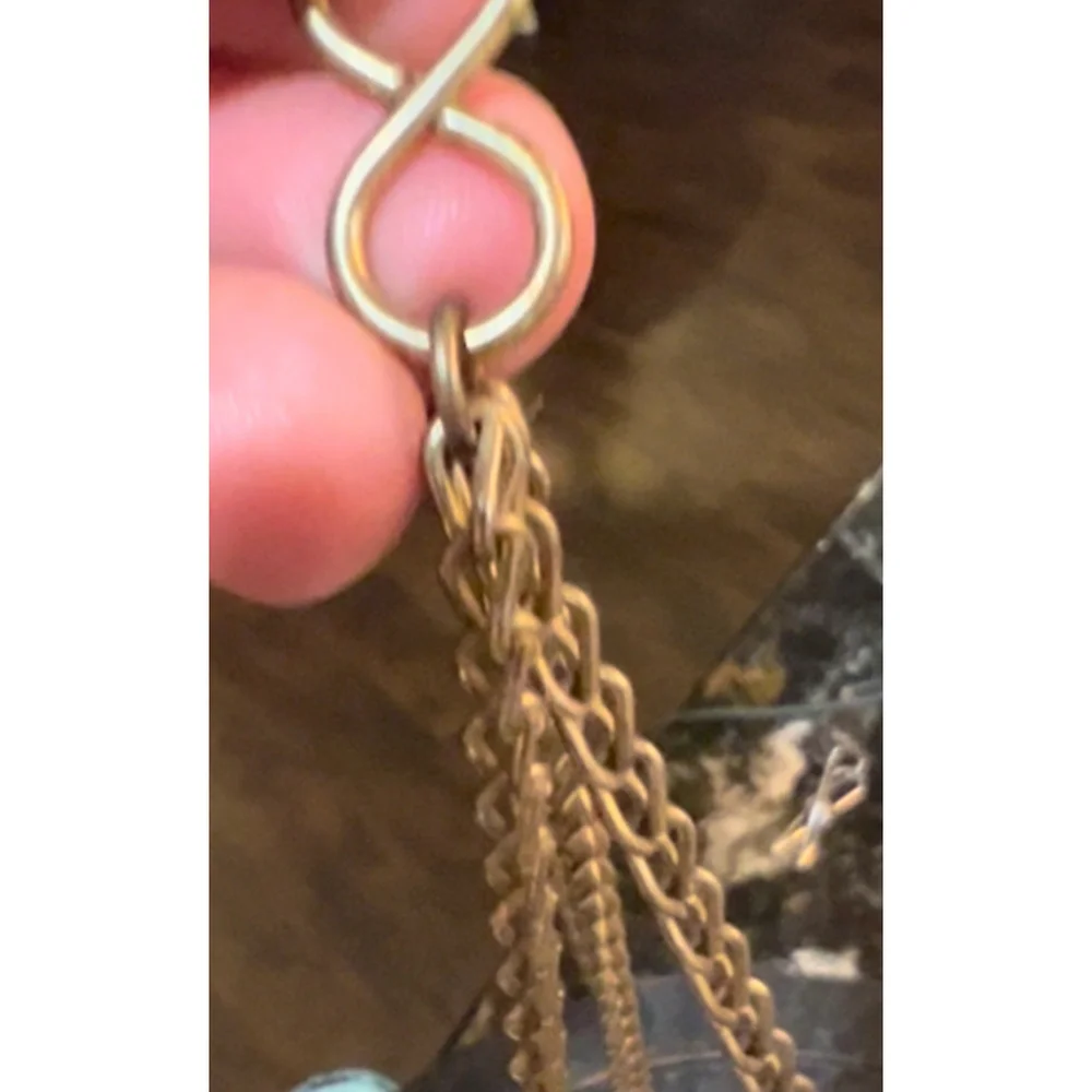 Rare 70s MCM BOHO Basket Original Stickers & Removable Gold Hanging Chains Mint